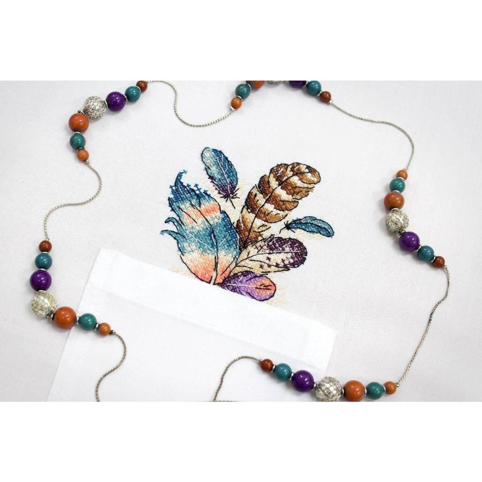 MP Studia Feathers Cross Stitch Kit